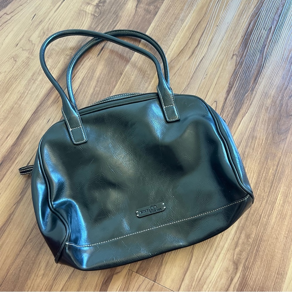 Nine West Black Leather Handbag Purse